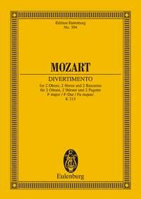 Mozart: Divertimento No. 8 F major KV 213