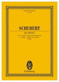 Schubert: String Quartet A minor op. 29 D 804