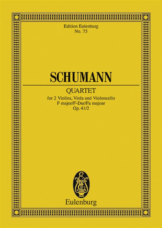 Schumann: String Quartet F major op. 41/2