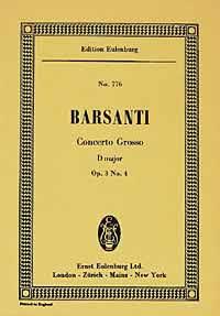 Barsanti: Concerto grosso D major op. 3/4