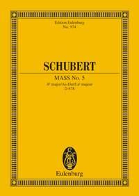 Franz Schubert:  Mass No. 5 Ab major D 678