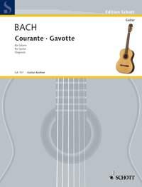 Johann Sebastian Bach: Courante Gavotte Git.