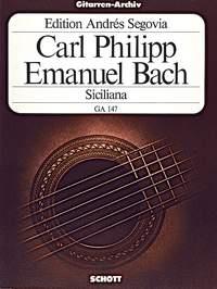 Carl Philip Emanuel Bach: Siciliana (Gitaar)