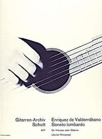 Anriquez de Valderrábano: Soneto lombardo a manera de danza