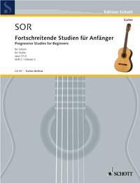 Fernando Sor: 24 progressive Studies for Beginners op. 31 Heft 2