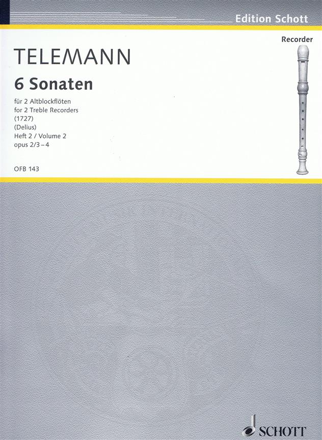 Telemann: Six Sonatas op. 2 Vol. 2