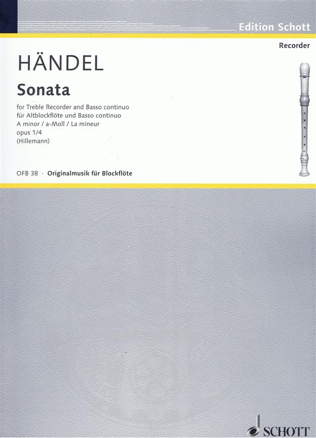 Handel: Sonata No.4 in A minor, from Four Sonatas op. 1/4
