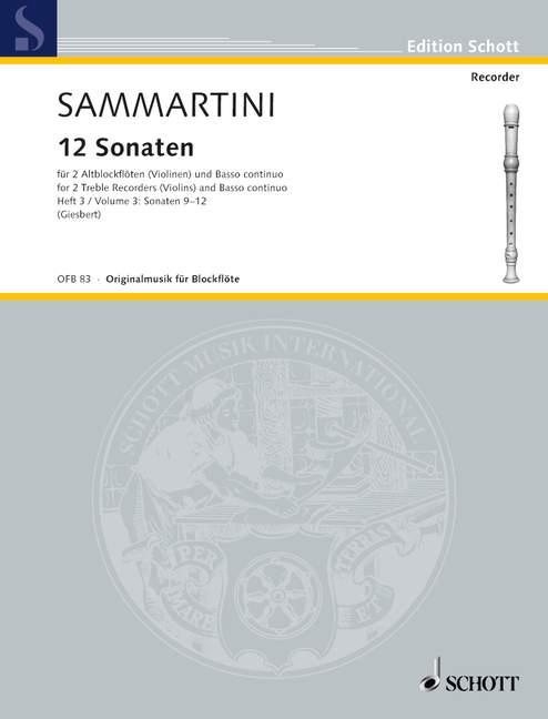 Sammartini: Twelve Sonatas Band 3