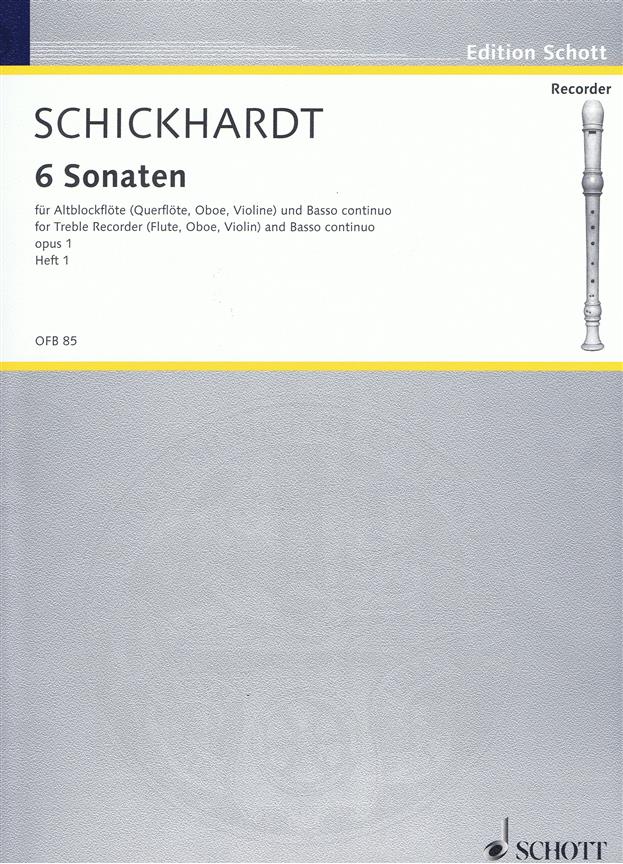 Schickhardt: 6 Sonatas op. 1 Heft 1
