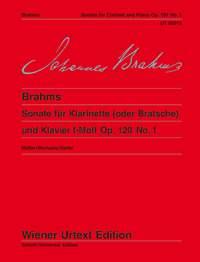 Brahms: Sonate in f-moll op. 120 Nr. 1 fuer Klarinette (Altviool) und Klavier