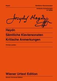 Joseph Haydn: Kritische Anmerkungen Sonaten