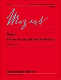 Wolfgang Amadeus Mozart: Notenbuch fuer Nannerl (Stucke