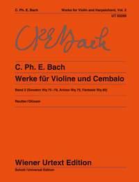 Bach, C.P.E: Works for Violin and Harpsichord Band 2