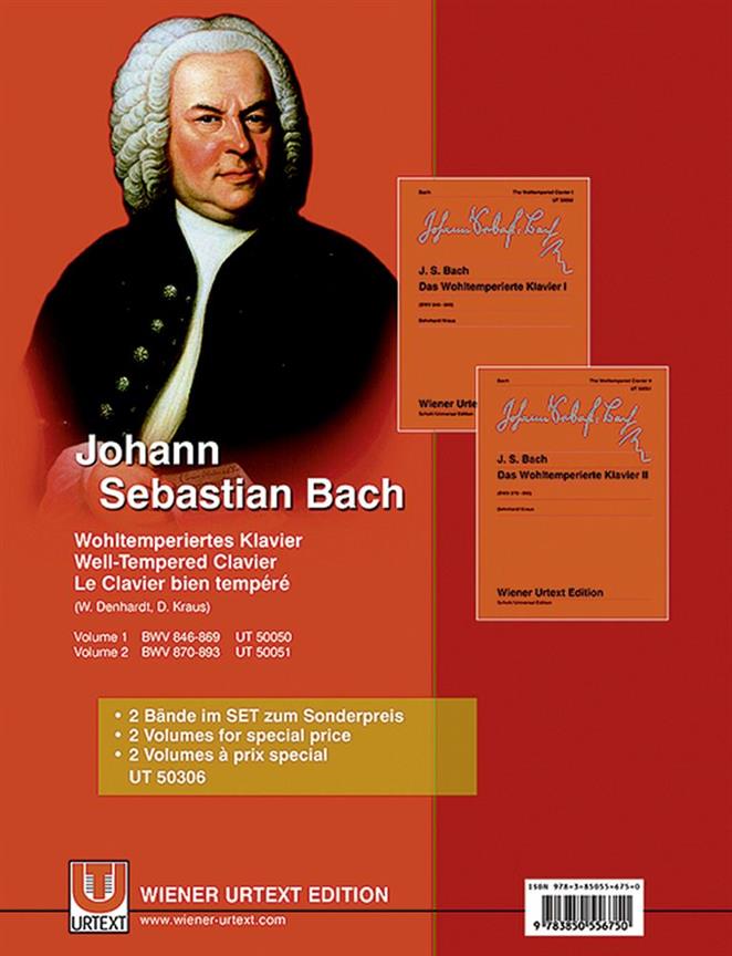 Johann Sebastian Bach: Das Wohltemperierte Klavier Teil I und II kplt.