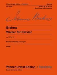 Brahms - Walzer Opus 39 Nr. 15