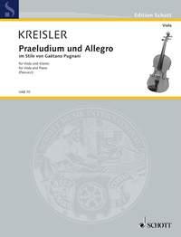 Kreisler: Praeludium and Allegro