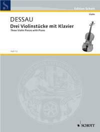 Dessau: Three Violin Pieces with Piano