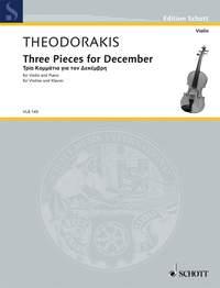 Theodorakis: Three Pieces for December