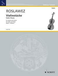 Roslavets: Violin Pieces Band I