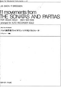 11 Movements from Sonatas and Partias BWV 1001-6