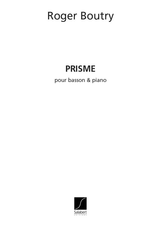 Roger Boutry: Prisme Basson-Piano