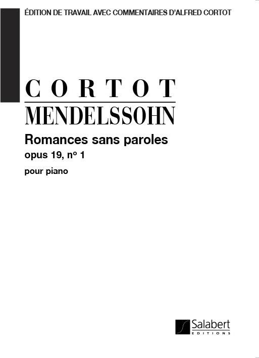 Felix Mendelssohn Bartholdy: Romances Sans Parole 