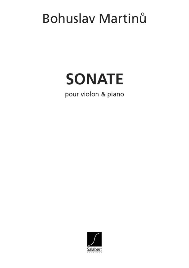 Bohuslav Martinu: Sonate