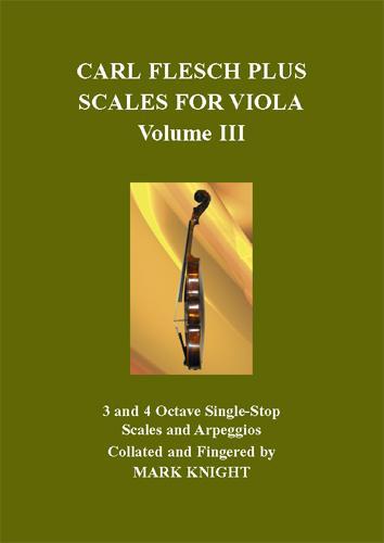 Carl Flesch Plus Scales For Viola Volume III