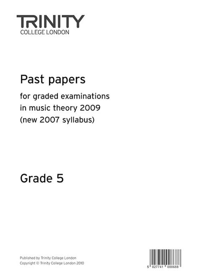 Past Papers: Theory of Music (2009) Gd 5