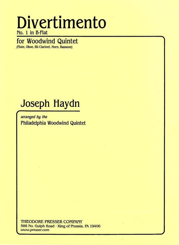 Franz Joseph Haydn: Divertimento - No. 1 In B-Flat (Woodwind Quintet)
