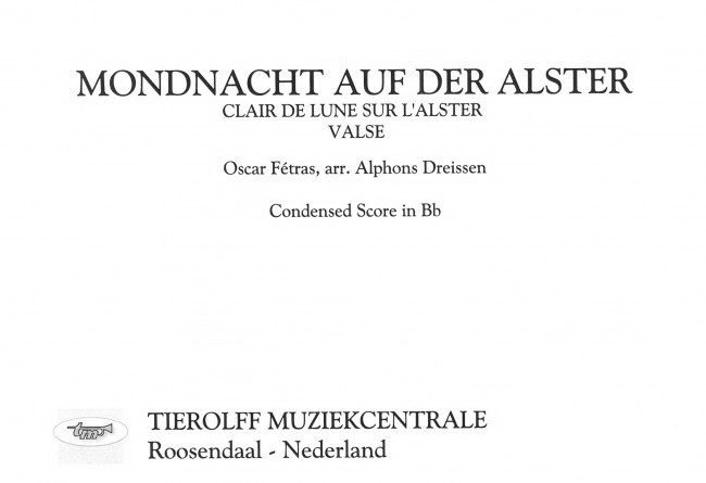 Oscar Fétras: Mondnacht Auf Der Alster / Clair de Luna Sur L’Alster