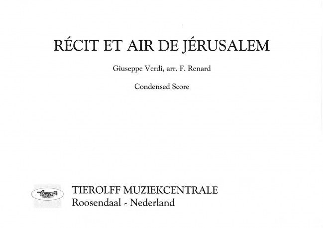 Giuseppe Verdi: Récit Et Air De Jerusalem