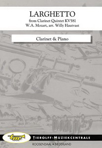 Wolfgang Amadeus Mozart: Larghetto (From Clarinet-Quintet K.V. 581), Clarinet and Piano