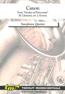 Muzio Clementi: Canon (from Gradus ad Parnassum), Saxophone Quartet