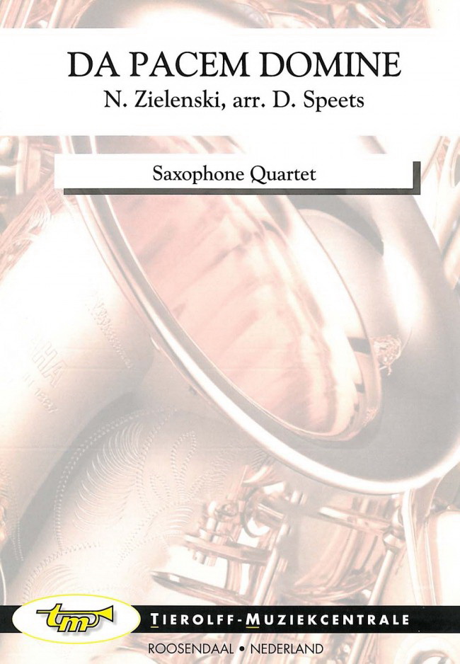 N. Zielenski: Da Pacem Domine, Saxophone Quartet