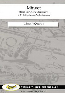 Georg Friedrich Handel: Minuet (from Berenice), Clarinet Quartet