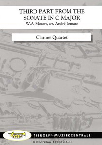 Wolfgang Amadeus Mozart: Dritter Satz aus der Sonate C-Dur/Third Part From The Sonate in C Major/Troisième Mouvement de la Sonate en UT Majeur, Clarin