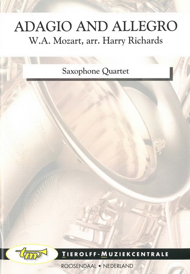 Wolfgang Amadeus Mozart: Adagio and Allegro, Saxophone Quartet