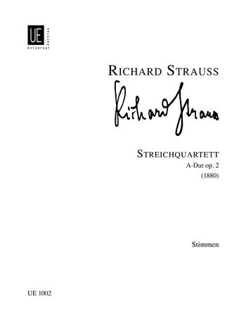 Strauss: String Quartett A major op. 2