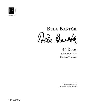 Bartók: 44 Duos 2
