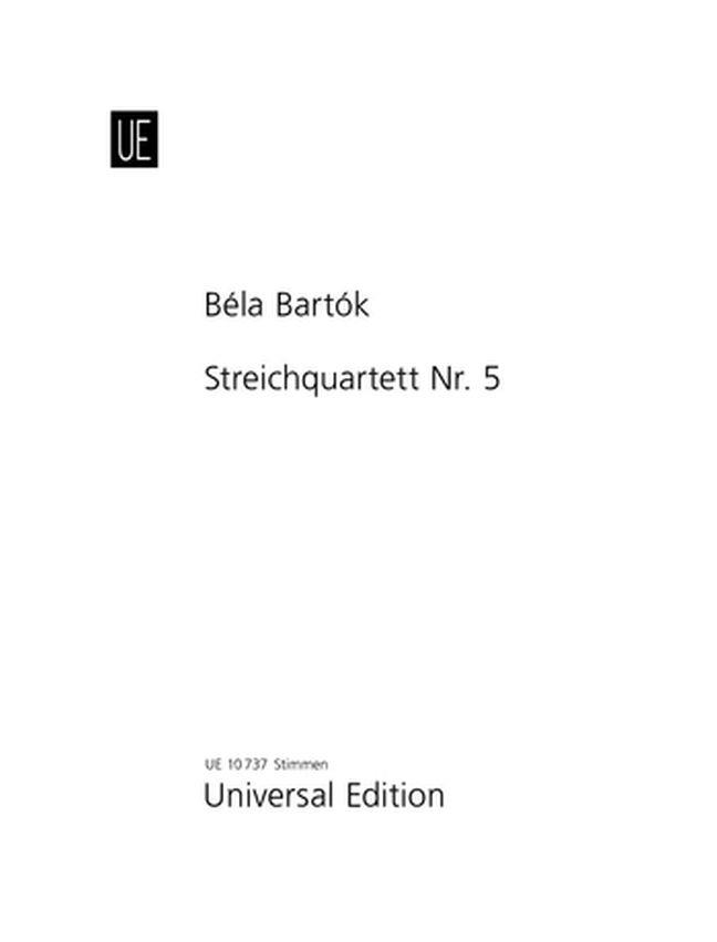 Bartók: String Quartet no. 5