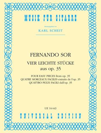 Fernando Sor: 4 leichte Stücke fur Gitarre aus Op. 35