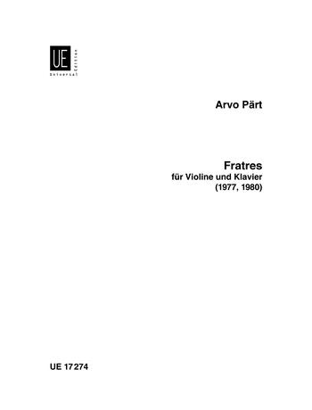 Arvo Part: Fratres (Viool, Piano)