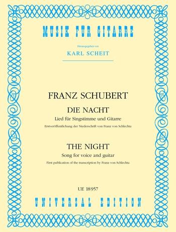 Franz Schubert: Die Nacht (Zang, Gitaar)