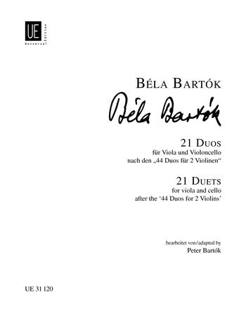 Bela Bartok: 21 Duets (Altviool, Cello)