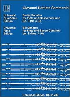 Sammartini: 6 Sonatas - Sonatas No. 4-6 (Fluit, Piano)