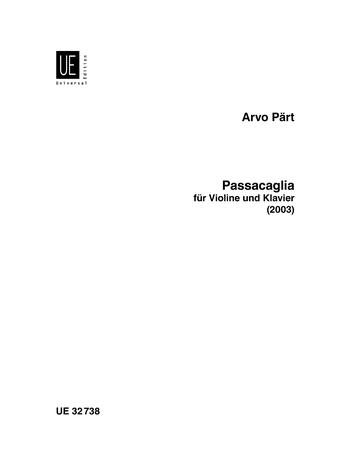 Arvo Part: Passacaglia (Viool, Piano)