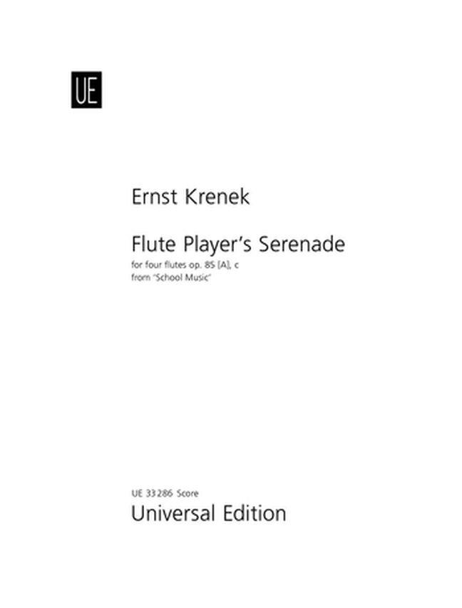 Ernst Krenek: Flute Player’s Serenade