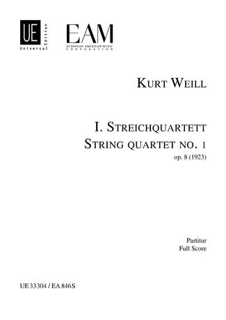 Kurt Weill: Streichquartett Nr. 1