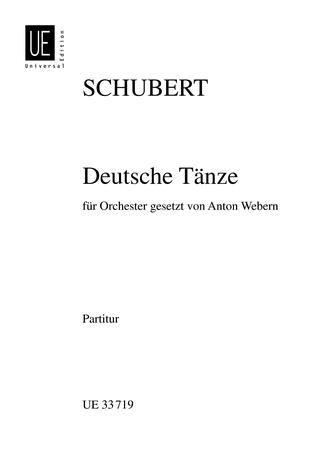 Franz Schubert: Deutsche Tänze vom Oktober 1824 (Partituur)